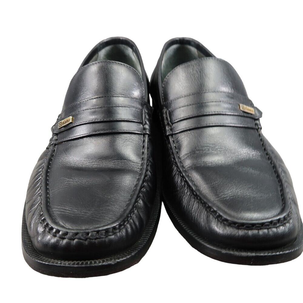 Calimod Shoes Mens 41 Loafer Moccasin Classic Slip On Leather Lifestyle Black - Picture 15 of 16